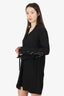 Derek Lam Black Midi Button Up Dress Size 6