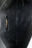 Saint Laurent Black Leather 'Uptown' Clutch Bag