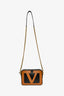 Valentino Black/Brown Leather 'Viva Superstar' Crossbody Bag With Strap
