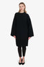 The Row Black Wool Wrap Coat Size L