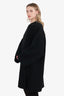 The Row Black Wool Wrap Coat Size L