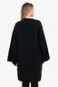 The Row Black Wool Wrap Coat Size L
