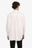 Valentino White/Black Poplin Printed Shirt Size 46 Mens