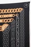 Pre-Loved Chanel™ Black Silk CC Logo Chain Print Scarf