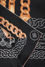 Pre-Loved Chanel™ Black Silk CC Logo Chain Print Scarf