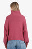Celine Pink Cashmere Knitted Turtleneck Sweater Size L