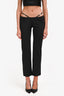 Miaou Black String Waist Trousers Size M