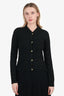 Ganni Black Glitter Knit Cardigan Size XS
