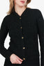 Ganni Black Glitter Knit Cardigan Size XS