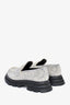 Alexander McQueen 2022 Silver Crystal 'Wander' Loafers Size 37