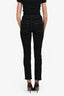 Pre-Loved Chanel™ Black Denim Dot Pattern Slim Fit Jeans Size 40