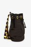 Salvatore Ferragamo Brown Tiered Ribbon Backpack