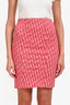 Christian Dior 2004 Red Diorissimo Pencil Skirt Size 8