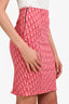 Christian Dior 2004 Red Diorissimo Pencil Skirt Size 8