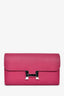 Hermès 2012 Purple Epsom Leather Constance Long Wallet