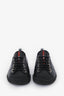 Prada Black Leather Low Top Sneakers Size 38.5