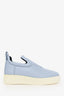 Celine Light Blue Leather Slip-On Sneakers Size 37