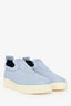 Celine Light Blue Leather Slip-On Sneakers Size 37
