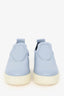Celine Light Blue Leather Slip-On Sneakers Size 37
