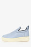 Celine Light Blue Leather Slip-On Sneakers Size 37