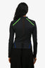 Versace Black/Pink Logo Patched Sport Zip-Up Jacket Size 3