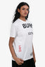 Burberry White/Black Logo Printed T-Shirt Size XXS