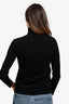 Stella McCartney 2017 Black Metal Decor Long Sleeve High Neck Top Size 42