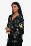 Joie Black Silk Floral Printed Button Shirt Size XS