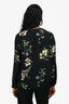 Joie Black Silk Floral Printed Button Shirt Size XS