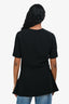 Stella McCartney 2017 Black Asymmetrical Top Size 38