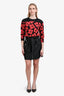 Celine Dark Denim Zip Detailed Belted Mini Skirt Size 40