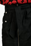 Celine Dark Denim Zip Detailed Belted Mini Skirt Size 40