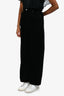 Miu Miu 2021 Black Velvet Paper Bag Cinched Waisted Pants Size 36