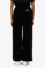 Miu Miu 2021 Black Velvet Paper Bag Cinched Waisted Pants Size 36