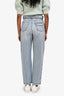 Miu Miu 2020 Blue Denim Paper Bag Cinched Waisted Pants Size 25
