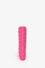 Bottega Veneta Pink Leather Intrecciato Bi Fold Wallet