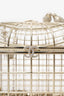 Pre-Loved Chanel™ 2025 S/S Runway Gold Toned Metal Crystal Strass 'Bird Cage Minaudière' Bag