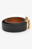 Salvatore Ferragamo Black/Brown Leather Reversible Belt