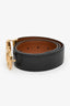 Salvatore Ferragamo Black/Brown Leather Reversible Belt