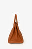 Hermès 2012 Brown Clemence/Lizard Leather Club Birkin 35 GHW