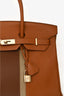 Hermès 2012 Brown Clemence/Lizard Leather Club Birkin 35 GHW