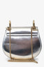 Chloe Silver Leather 'Drew' Crossbody Bag
