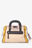 Dolce & Gabbana Pink/White Leather Top Handle With Strap