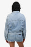 Agolde Blue Denim Light Wash Oversized Denim Jacket Size XS