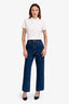 Khaite Blue Denim Straight Leg Abigail Jeans Size 28