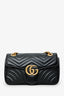Gucci Black Leather Marmont Small Shoulder Bag