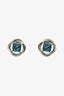 David Yurman Sterling Silver Hampton Blue Topaz 7mm Infinity Earrings