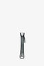 Salvatore Ferragamo Silver Metallic Leather Gancini Clutch