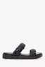 Christian Louboutin Black Leather Just Brio Sandals Size 41