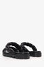 Christian Louboutin Black Leather Just Brio Sandals Size 41